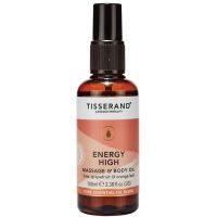 Energy High Massage & Body Oil - Olejek do masażu/ Limonka + Grejpfrut + Liść pomarańczy (100 ml) Tisserand