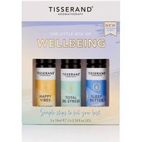 The Little Box of Wellbeing - Zestaw olejków eterycznych dla poprawy nastroju (3 x 10 ml) Tisserand