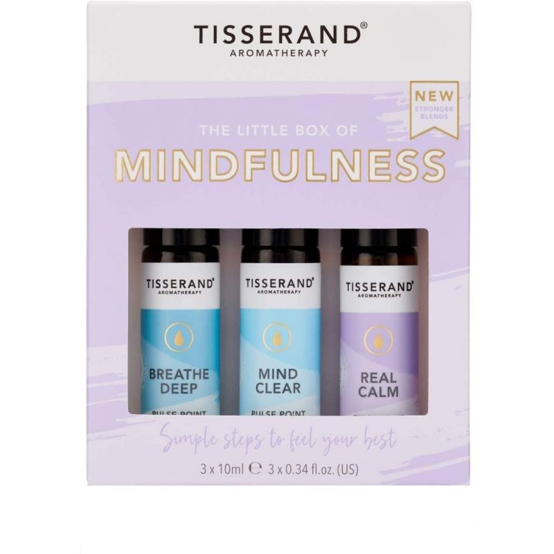 The Little Box of Mindfullness - Zestaw olejków eterycznych na wyciszenie (3 x 10 ml) Tisserand