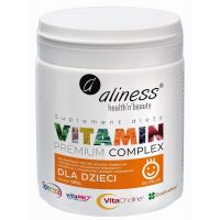 Premium Vitamin Complex - Kompleks witamin i minerałów dla dzieci w proszku (120 g) Aliness