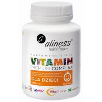 Premium Vitamin Complex - Kompleks witamin i minerałów dla dzieci do ssania (120 tabl.) Aliness