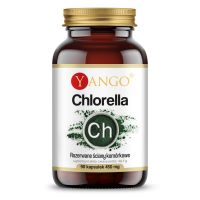Chlorella - rozerwane ściany komórkowe (90 kaps.) Yango