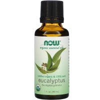 100% Organic Olejek Eukaliptusowy - BIO Eukaliptus (30 ml) NOW Foods
