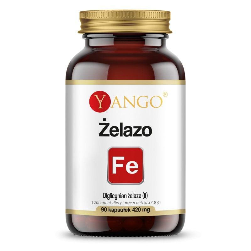 Żelazo - Diglicynian żelaza 100 mg (90 kaps.) Yango