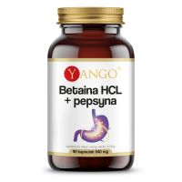 Betaina HCL + Pepsyna - Wspomaganie trawienia (90 kaps.) Yango
