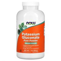 Potassium Gluconate Powder - Potas w proszku /glukonian potasu/ (454 g) NOW Foods