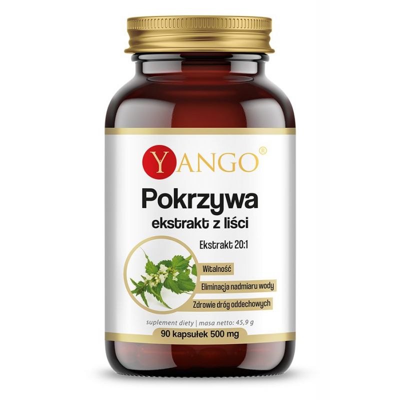 Pokrzywa - ekstrakt z liści 410 mg (90 kaps.) Yango