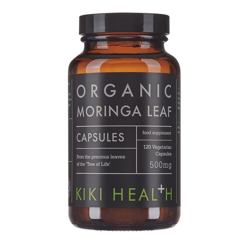 Moringa Leaf - Moringa sproszkowane liście (120 kaps.) Kiki Health