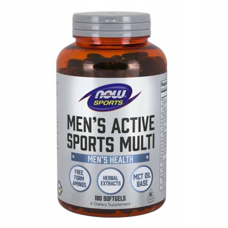 Men's Active Sports Multi (180 kaps.) NOW Foods