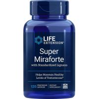 Super Miraforte with Standardized Lignans - Prawidłowy poziom testosteronu (120 kaps.) Life Extension