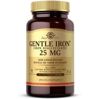 Gentle Iron - Żelazo /dwuglicynian żelaza/ 25 mg (180 kaps.) Solgar