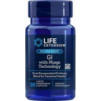 Florassist Gl with Phage Technology - Mieszanka Bakterii Probiotycznych 15 mld CFU (30 kaps.) Life Extension