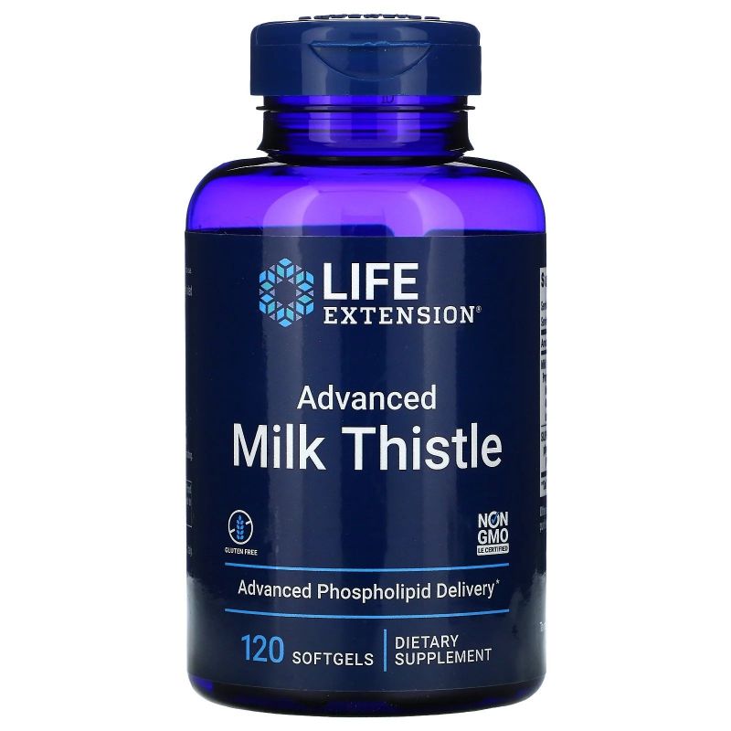 Advanced Milk Thistle - Ostropest Plamisty (120 kaps.) Life Extension