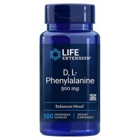 D, L-Phenylalanine - D-Fenyloalanina + L-Fenyloalanina (100 kaps.) Life Extension