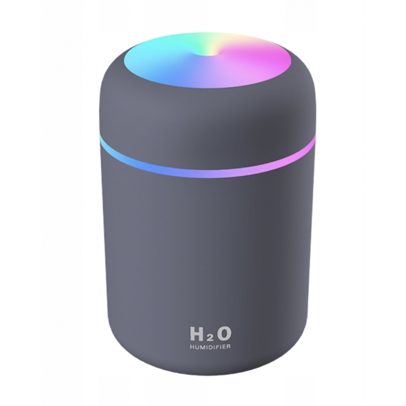 Dyfuzor - Nawilżacz powietrza H2O - USB Colorful Humidifier - USB szary (2 W) Appio