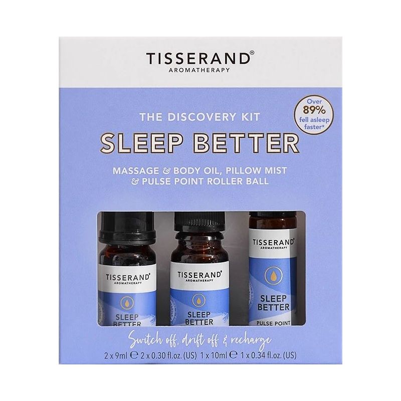 Sleep Better Discovery Kit - Zestaw olejków eterycznych na dobry sen (2 x 9 ml, 1 x 10 ml) Tisserand