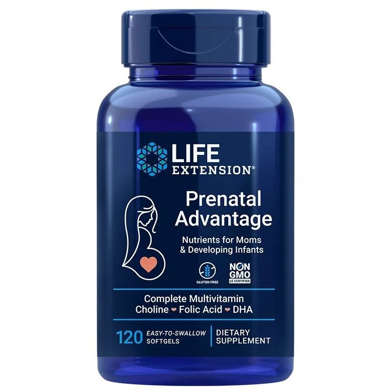Prenatal Advantage - Prenatalne witaminy i minerały (120 kaps.) Life Extension