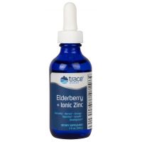 Elderberry + Ionic Zinc - Czarny bez 50 mg + Cynk /siarczan cynku/ 40 mg (59 ml) Trace Minerals