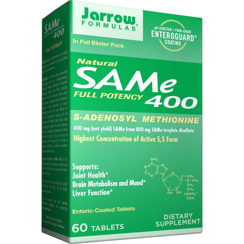 SAMe - S-Adenozylo L-Metionina 400 mg (60 tabl.) Jarrow Formulas