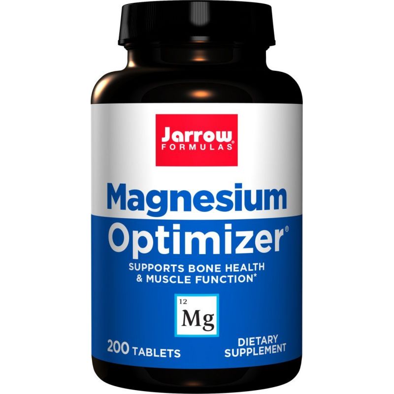 Magnesium Optimizer - Magnez /jabłczan magnezu/ + Witamina B6 (P5P) + Potas + Tauryna (200 tabl.) Jarrow Formulas