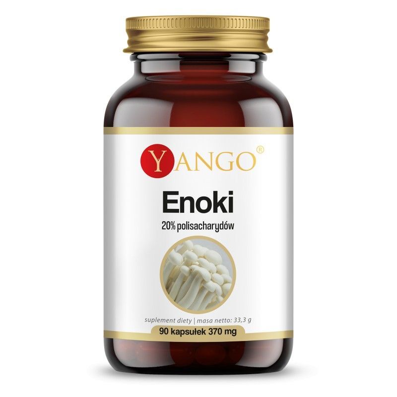 Grzyb Enoki 280 mg - 20% polisacharydów (90 kaps.) Yango