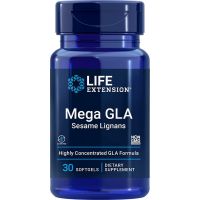 Mega GLA z Lignanami Sezamowymi - Kwas gamma-linolenowy i Lignany (30 kaps.) Life Extension