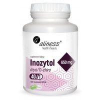 Inozytol myo/D-chiro, 40/1, 650 mg (100 kaps.) Aliness