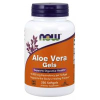 Aloe Vera Gels - Aloes koncentrat z Liści Aloesu 200:1 (250 kaps.) NOW Foods