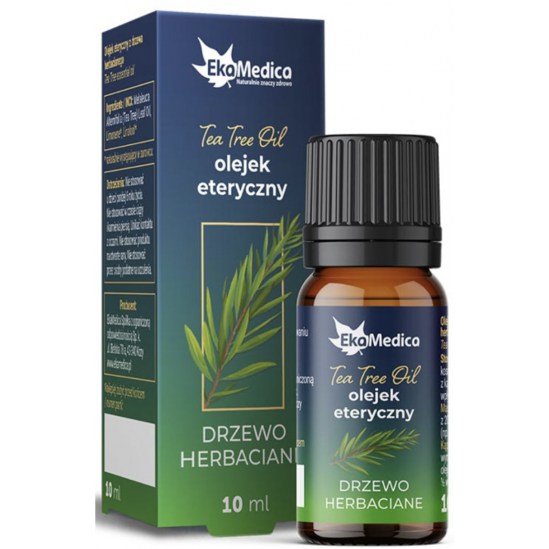 Olejek eteryczny z drzewa herbacianego - Tea Tree Essential Oil - Drzewo Herbaciane (10 ml) EkaMedica