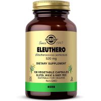 Eleuthero 520 mg - Żeń-szeń Syberyjski + Żelazo (100 kaps.) Solgar
