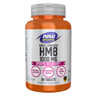 HMB 1000 mg – kwas beta-hydroksymetylomasłowy (90 tabl.) NOW Foods