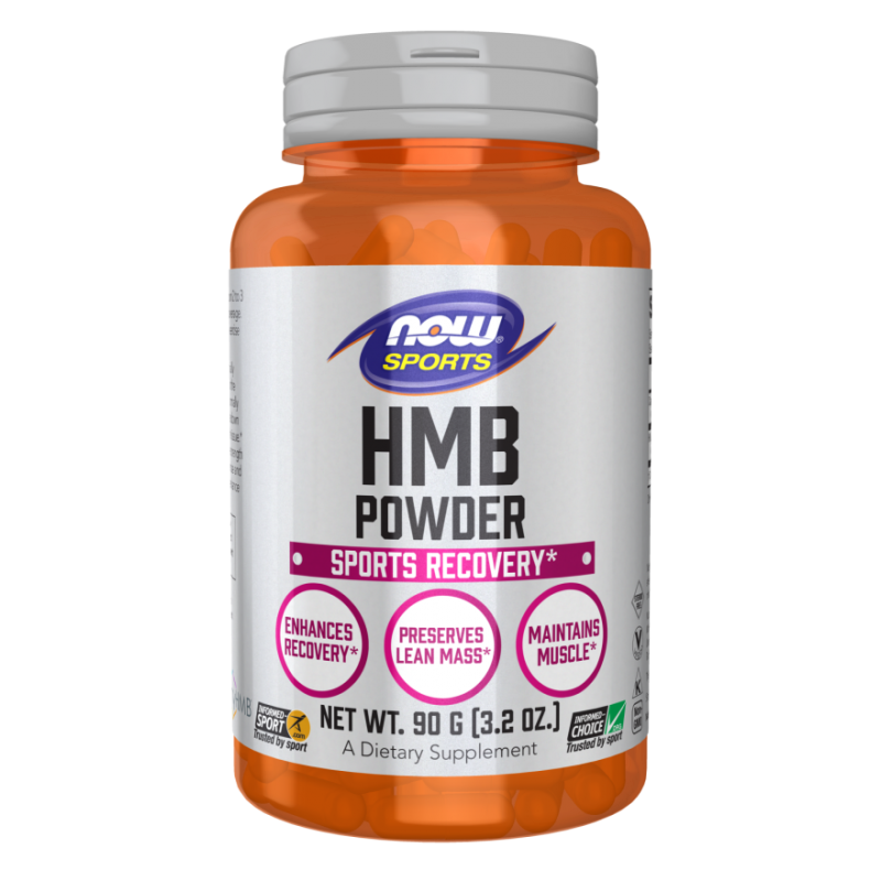 HMB Powder – kwas beta-hydroksymetylomasłowy (90 g) NOW Foods