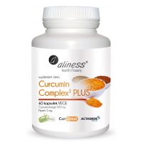 Curcumin Complex3 PLUS - Kurkuma ekstrakt 95% 500 mg + Czarny Pieprz ekstrakt 95% Actamide 5 mg (60 kaps.) Aliness