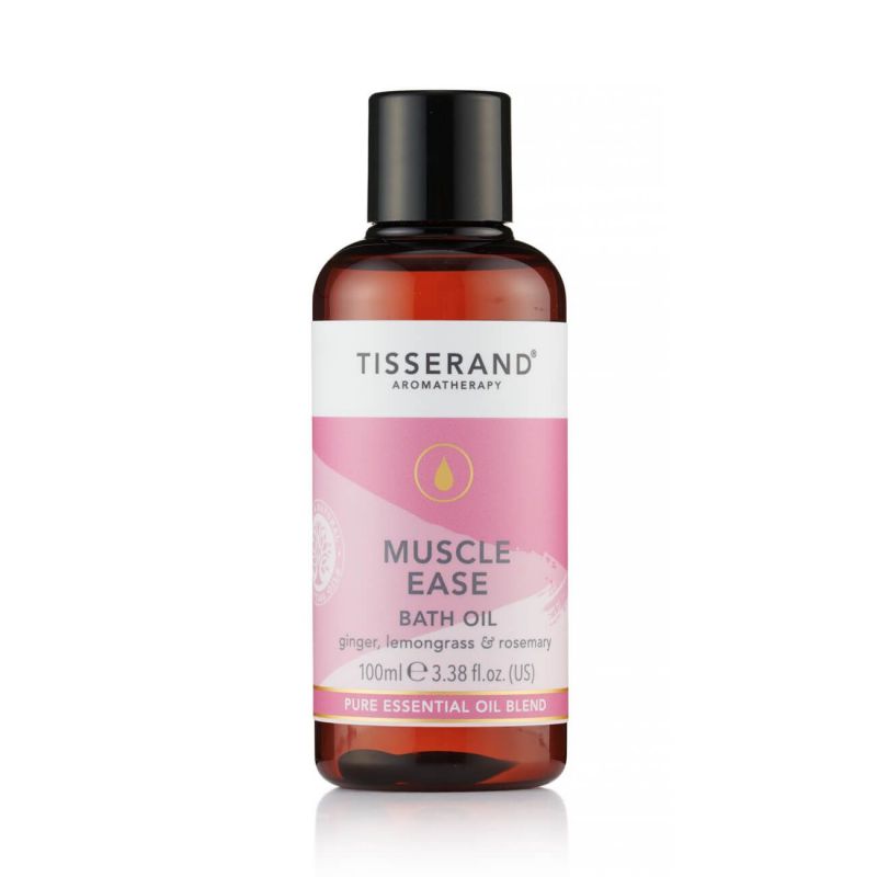 Muscle Ease Bath Oil - Olejek do kąpieli Imbir + Trawa cytrynowa + Rozmaryn (100 ml) Tisserand