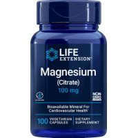 Magnesium Citrate - Magnez /cytrynian magnezu/ 100 mg (100 kaps.) Life Extension