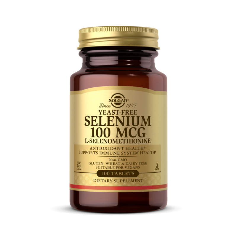 Selenium (Yeast Free) - Selen /L-selenometionina/ 100 mcg (100 tabl.) Solgar