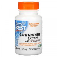 Cinnamon Extract with Cinnulin PF - Ekstrakt z Cynamonu 125 mg (60 kaps.) Doctor's Best