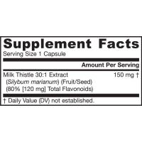 Milk Thistle - Ostropest Plamisty Sylimaryna 30:1 (200 kaps.) Jarrow Formulas