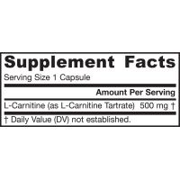 L-Karnityna 500 mg (50 kaps.) Jarrow Formulas