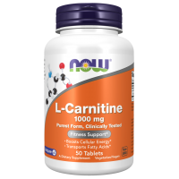L-Carnitine 1000mg - L-Karnityna (50 tabl.) NOW Foods
