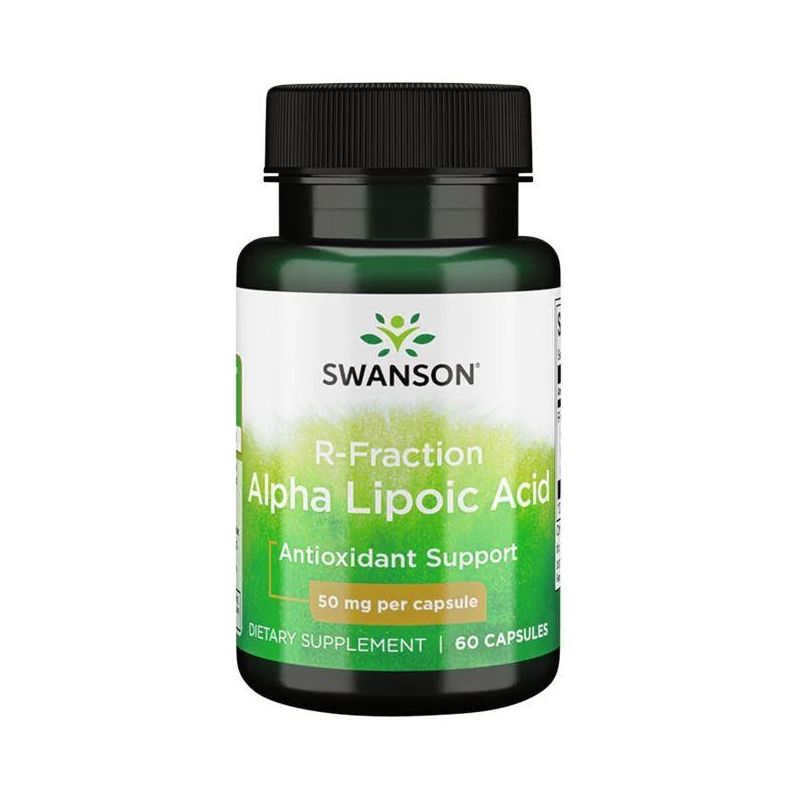 R-Fraction Alpha Lipoic Acid - R-ALA Kwas R-Alfa Liponowy 50 mg (60 kaps.) Swanson