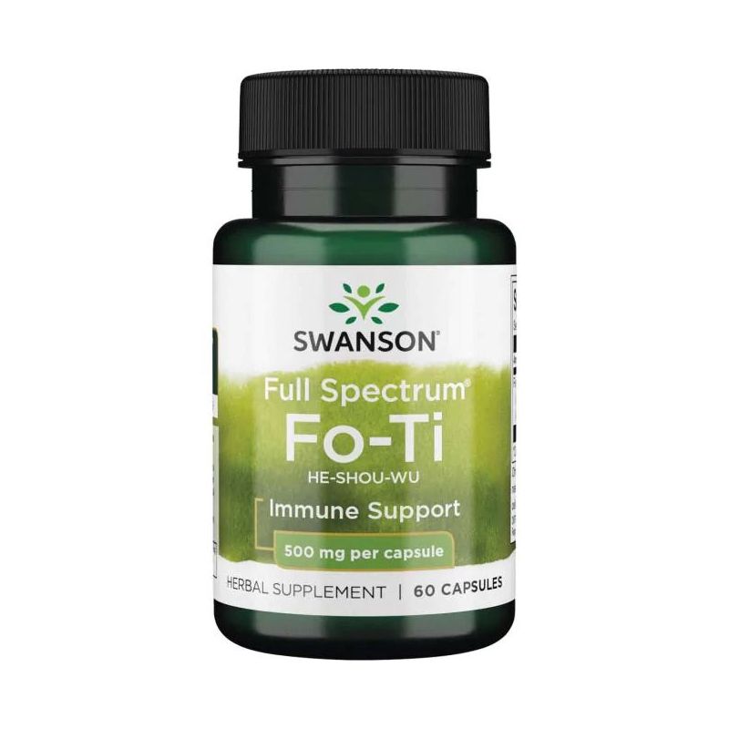 Fo-ti (He-Shou-Wu) - Rdest Wielokwiatowy 500 mg (60 kaps.) Swanson