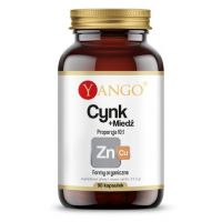 Cynk /pikolinian/ + Miedź /glukonian/ - proporcja 10:1 - formy organiczne (90 kaps.) Yango