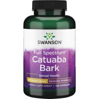 Catuaba Bark Full Spectrum - Wyciąg z kory drzewa catuaba 465 mg  (120 kaps.) Swanson