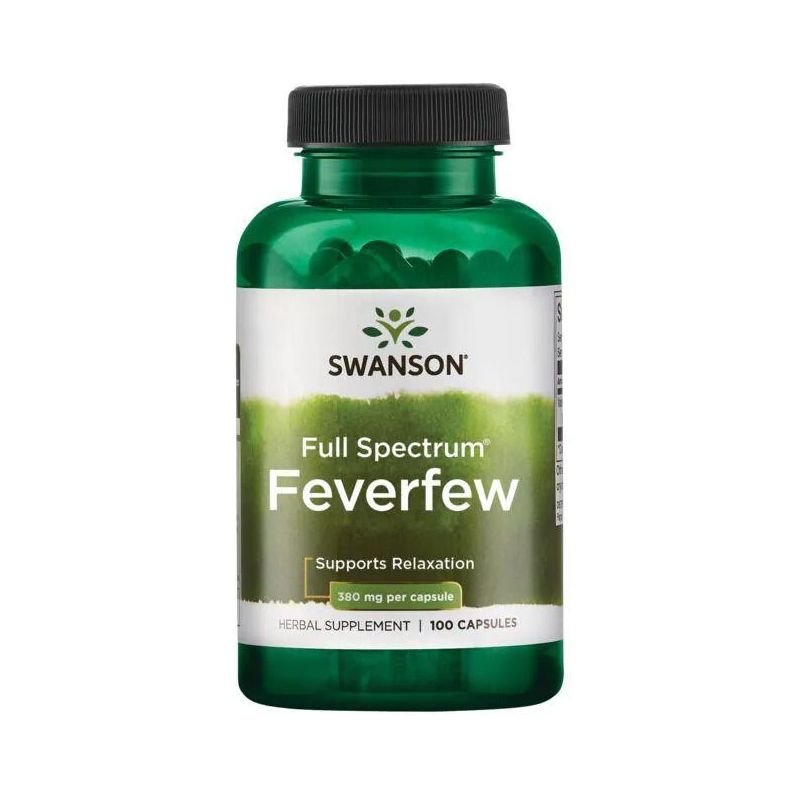 Full Spectrum Feverfew - Złocień Maruna 380 mg (100 kaps.) Swanson