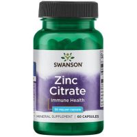 Zinc Citrate - Cytrynian Cynku 30 mg (60 kaps.) Swanson