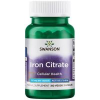 Iron Citrate - Żelazo /cytrynian żelaza/ 25 mg (60 kaps.) Swanson