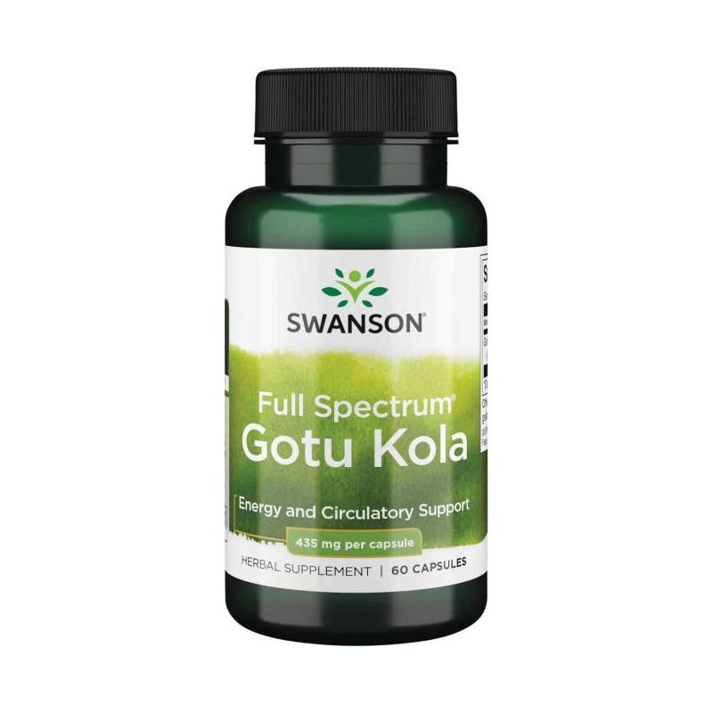 Full Spectrum Gotu Kola - Wąkrota Azjatycka 435 mg (60 kaps.) Swanson