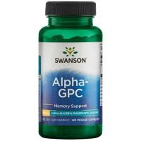 Alpha-GPC - Alfa-Glicerylofosforycholina 300 mg (60 kaps.) Swanson