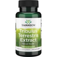 Tribulus Terrestris Extract - 225 mg Saponin Steroidowych - Buzdyganek naziemny 500 mg (60 kaps.) Swanson